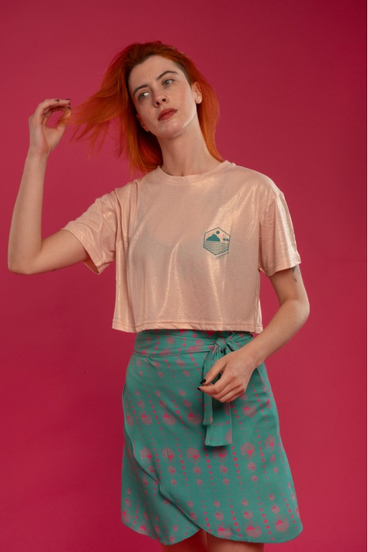 Crop T-Shirt (Gliterato)