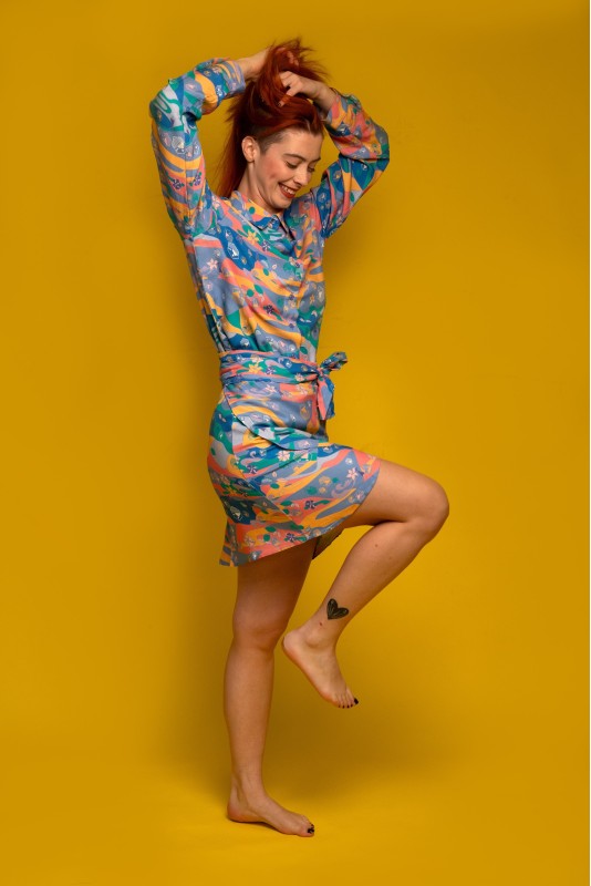 LongSleeve Πουκάμισο Rainbow Cocktail all over