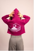 Sparagouay Crop Hodie Magenta