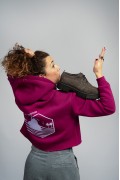 Sparagouay Crop Hodie Magenta