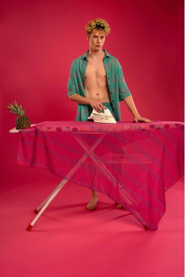 Κοντομάνικο Πουκάμισο Green Drops all over