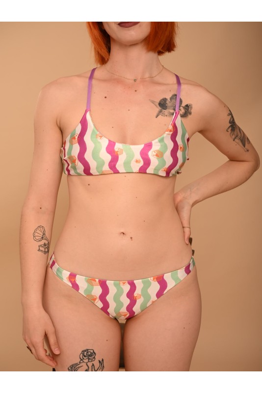 OCTAPUS-FOUKSIA-MENTA : DOUBLE - FACE Bikini