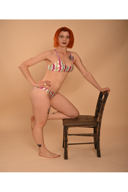 OCTAPUS-FOUKSIA-MENTA : DOUBLE - FACE Bikini