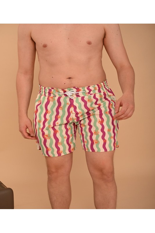 OCTAPUS-FOUKSIA-MENTA Swimshorts
