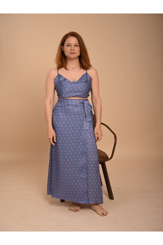 Polymorphic Skirt  PETROL-PURPLE