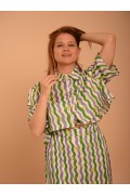 Crop Shirt OCTOPUS-GREEN CIEL 