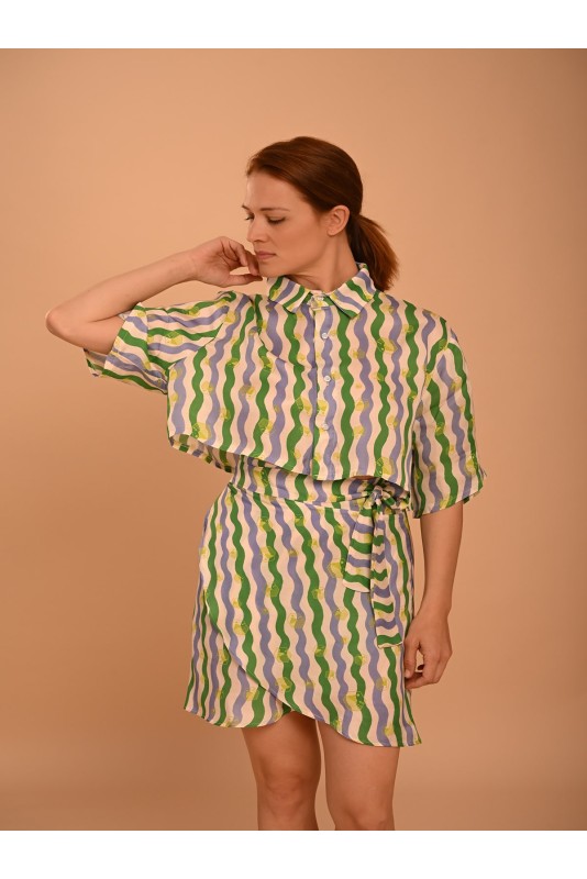 Skirt OCTOPUS-GREEN CIEL