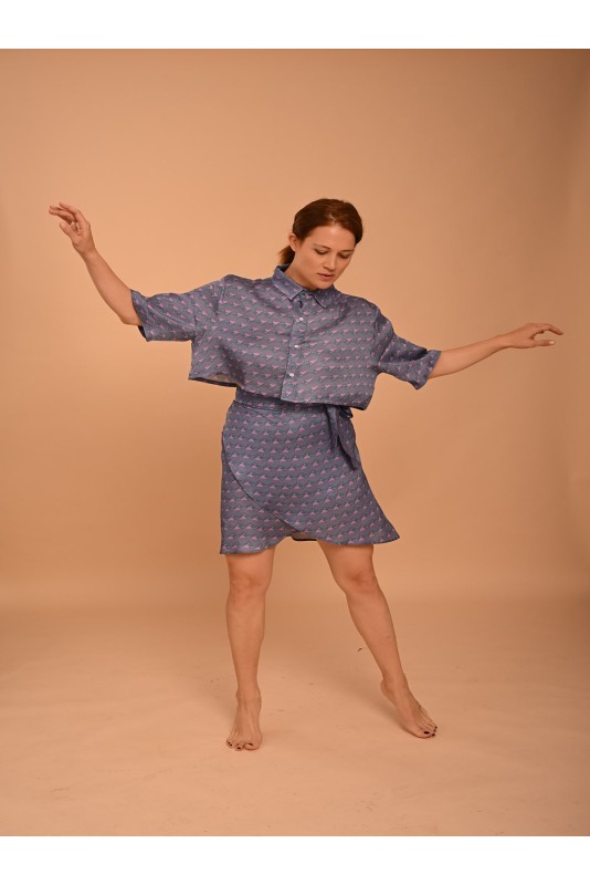 Skirt PETROL-PURPLE