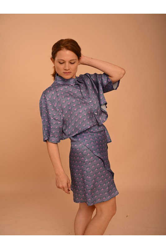Skirt PETROL-PURPLE