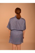 Crop Shirt PETROL-PURPLE