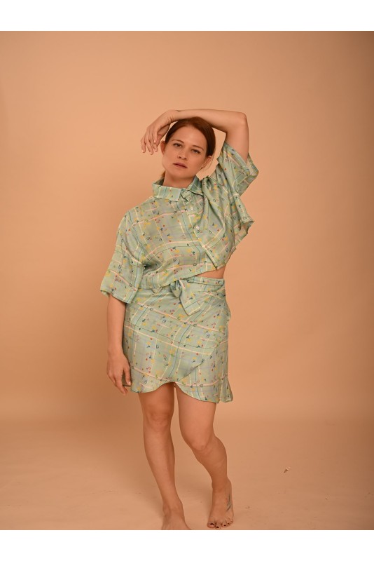 Crop Shirt Mint Sempreviva