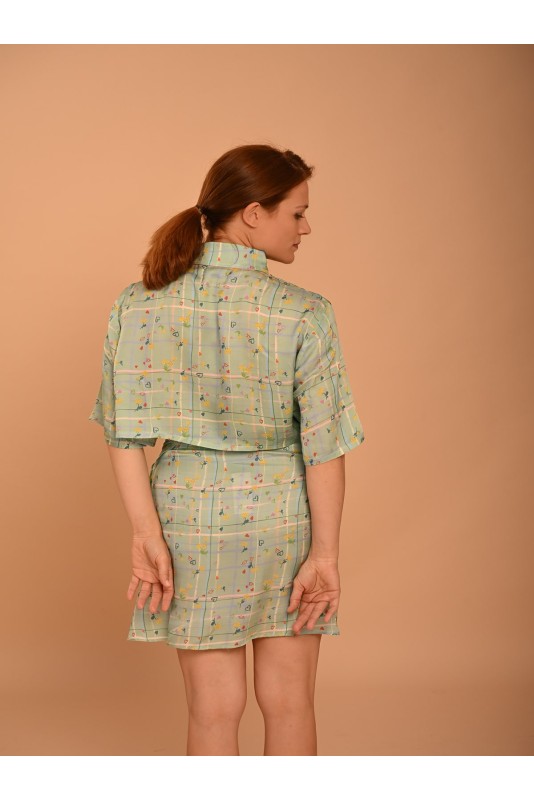 Crop Shirt Mint Sempreviva