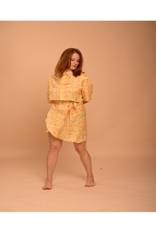 Crop Shirt Yellow Sempreviva