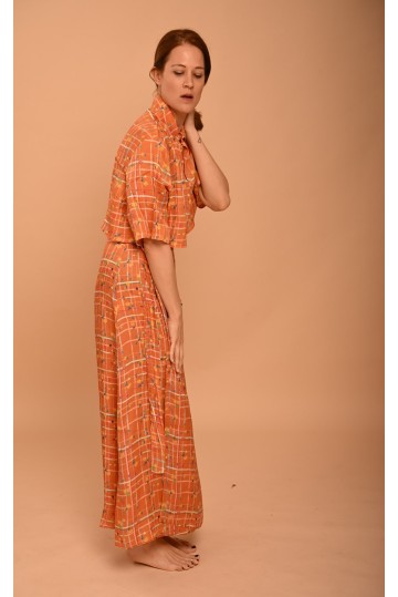 Crop Shirt Orange Sempreviva