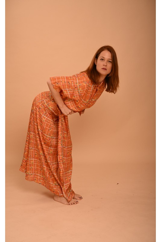 Crop Shirt Orange Sempreviva
