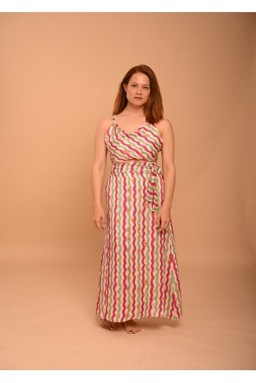 Polymorphic Skirt OCTOPUS-FOUKSIA-MINT