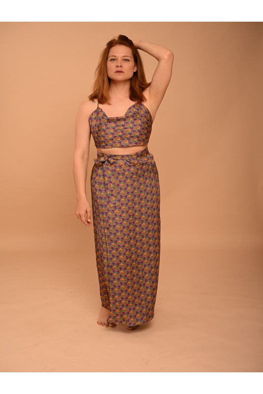 Polymorphic Skirt Purple-Orange