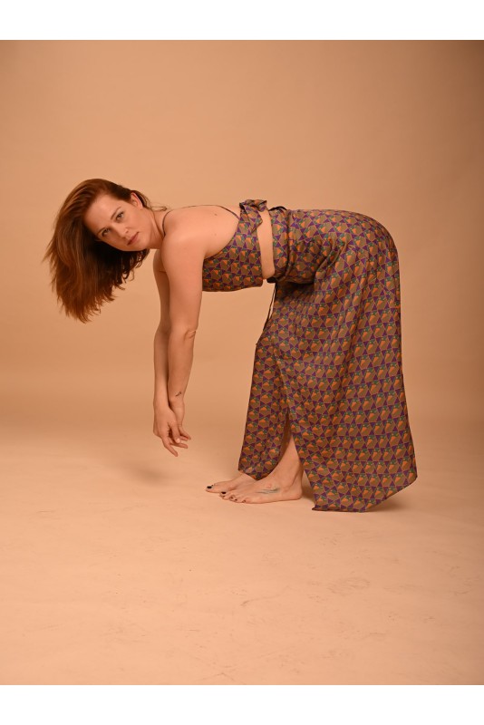 Polymorphic Skirt Purple-Orange