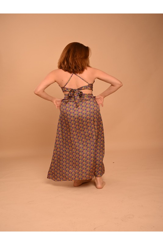 Polymorphic Skirt Purple-Orange