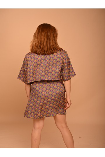 Skirt Purple-Orange