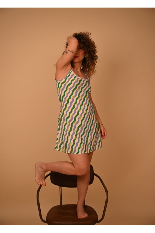 OCTOPUS-GREEN CIEL CUTE DRESS