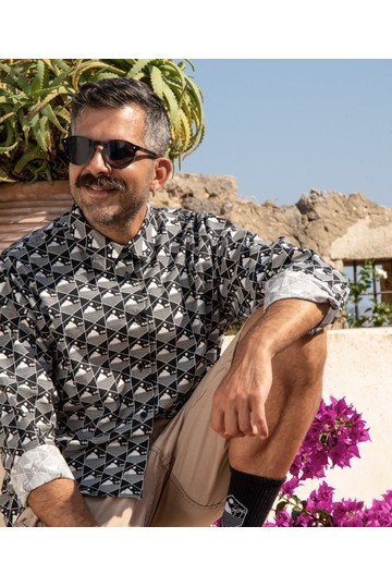 Black&White Cotton Shirt