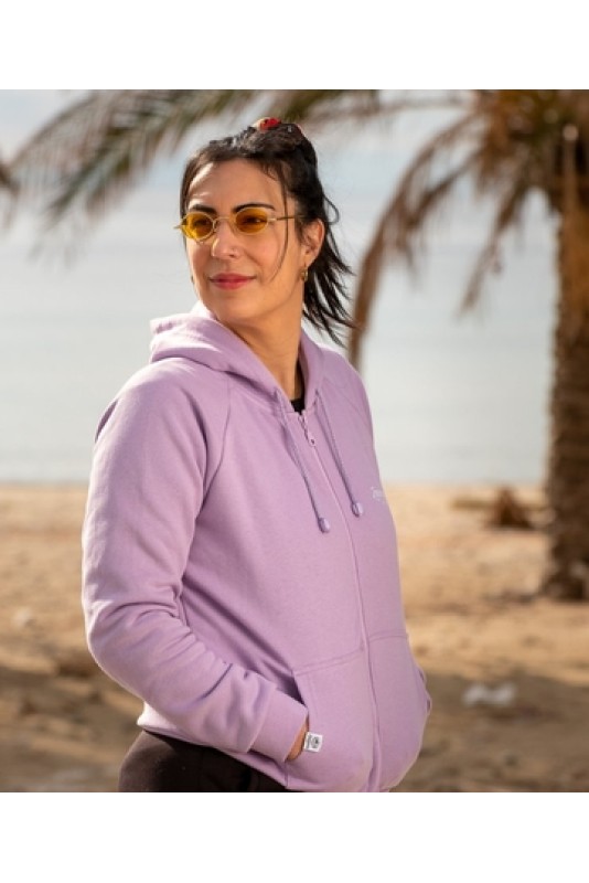 Zipped Hoodie Lilac