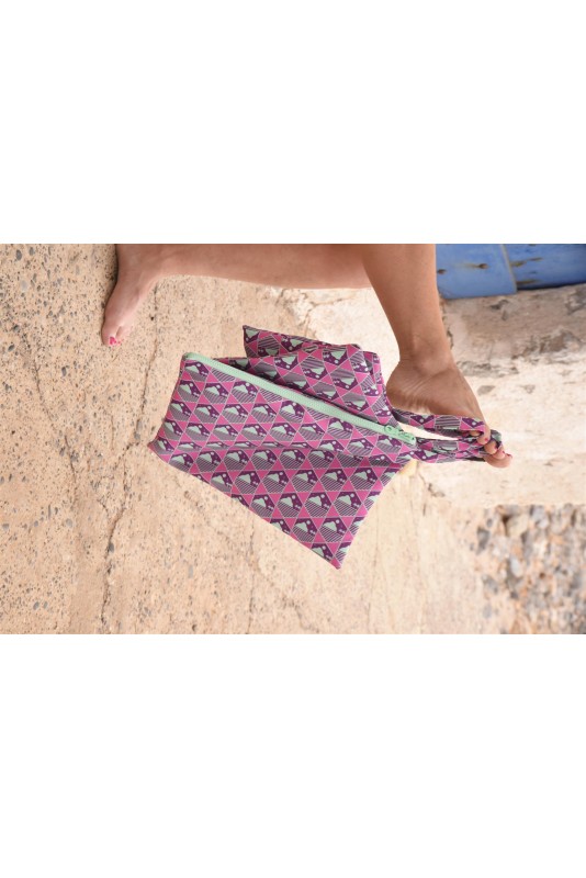Mint & Purple Handbag Big