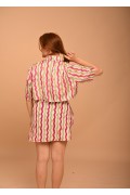 Crop Shirt OCTOPUS-FOUKSIA-MINT
