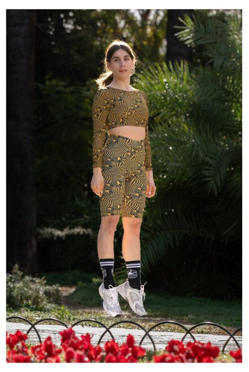 Πoδηλατικά Κολάν Μαύρο & Χρυσό Sparagouay