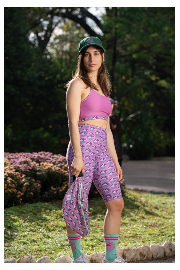 Πoδηλατικό Κολάν Μωβ & Μέντα Sparagouay