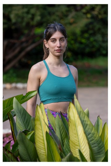 Αθλητικό  Πράσινο Rib Τοπ Sparagouay