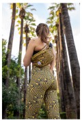 Leggins Μαύρο & Χρυσό All Over Sparagouay