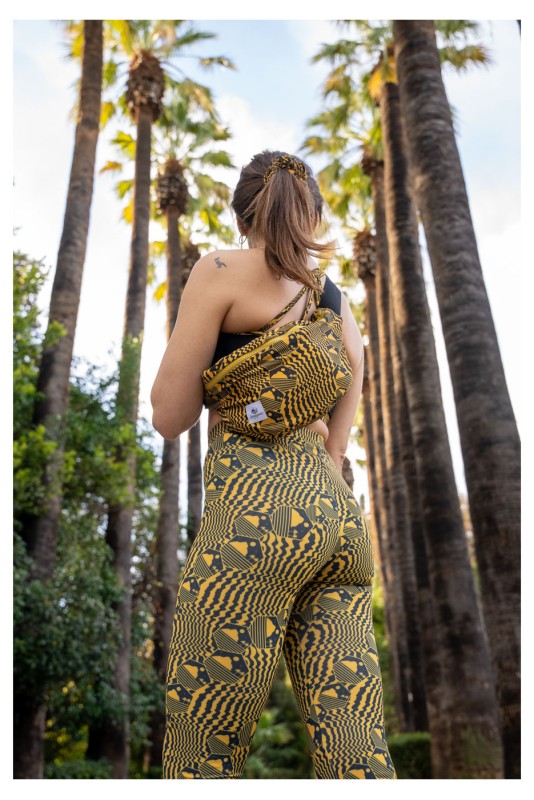 Leggins Μαύρο & Χρυσό All Over Sparagouay