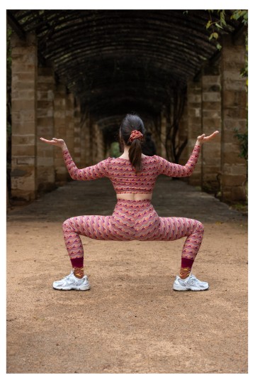 Leggins Μπορντό  All Over Sparagouay