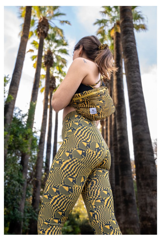 Leggins Μαύρο & Χρυσό All Over Sparagouay