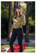 Leggins Μαύρο & Χρυσό  Sparagouay