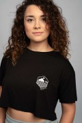 Crop Σπαραγουάη T-Shirt Black