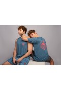 T-Shirt Σπαραγουάη Unisex TEAL Cotton Logo