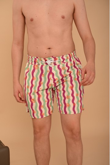 OCTAPUS-FOUKSIA-MENTA Swimshorts