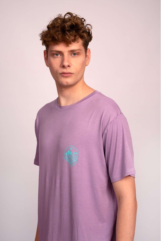 T-Shirt Σπαραγουάη Unisex Levender Bamboo Logo