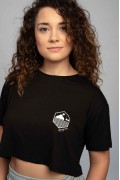 Crop Σπαραγουάη T-Shirt Black